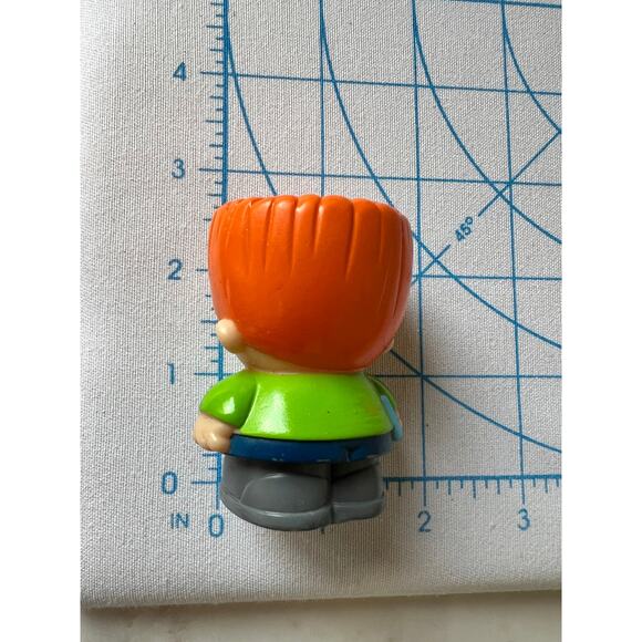 Little Tikes Boy with Red Hair Crew Cut and Brown Dog Play Figure Toy - Picture 9 of 14